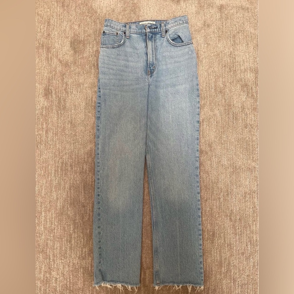 Abercrombie & Fitch Light Blue Denim Jeans Curve Love